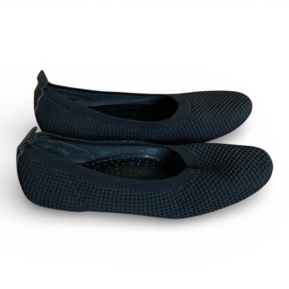 Vaneli Suvi Slip On Ballet Flats Size 6N Black Textile Stretch Comfort Everyday
